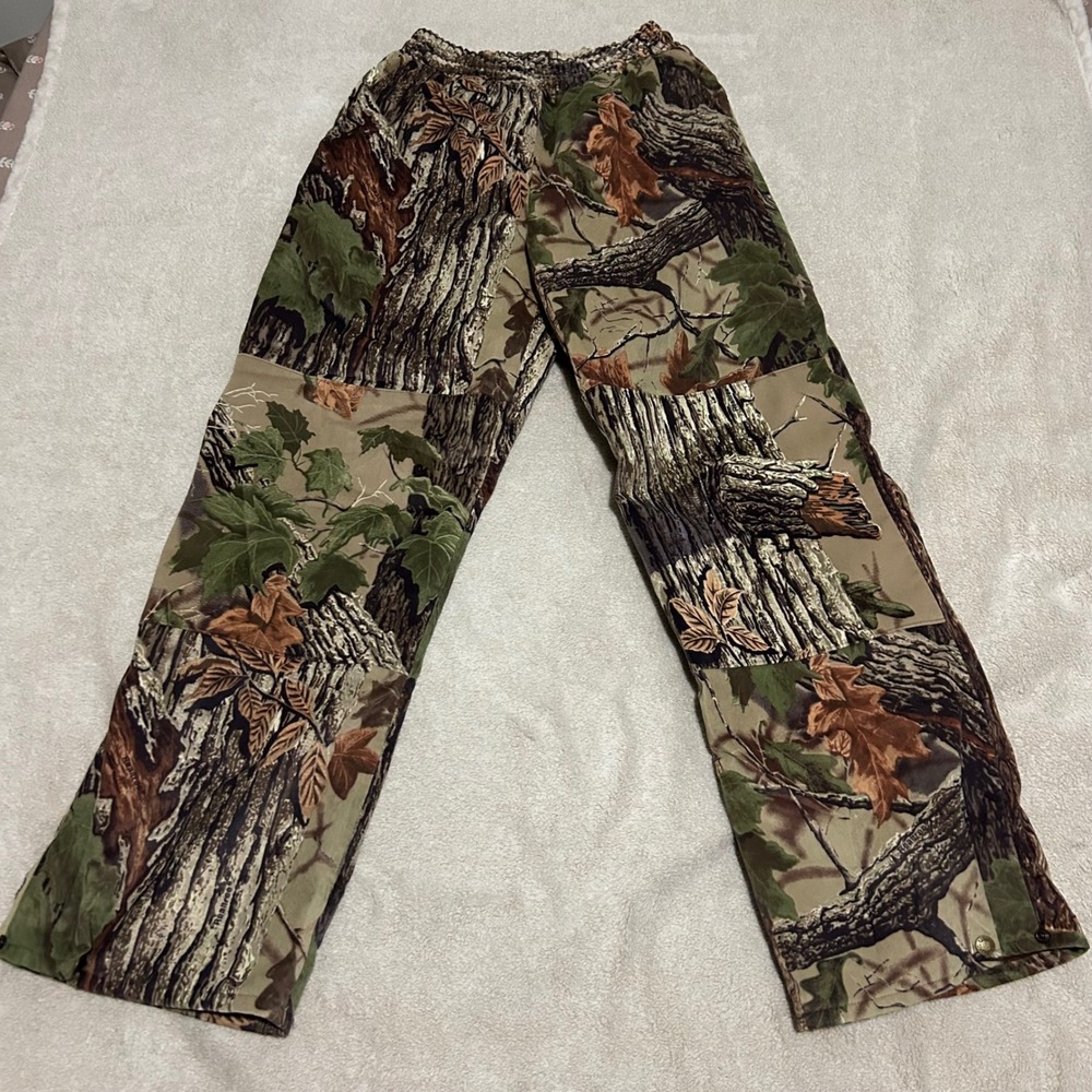 Cabela's Hunting Pants Mens M 30"-38" Camo Dry-Plus Realtree Waterproof Made USA
